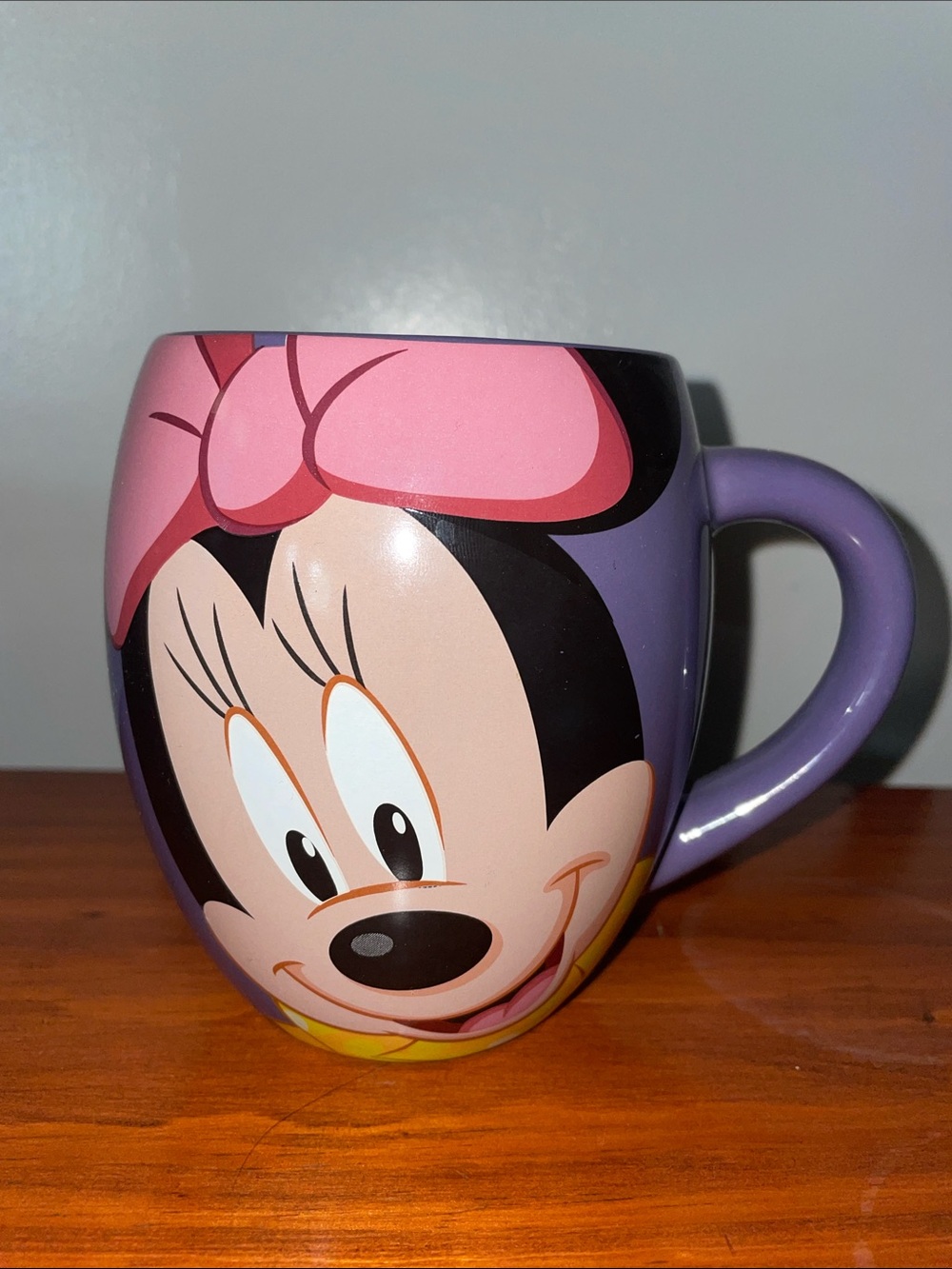 Disney Parks Minnie Mouse Purple Sweet Ceramic Mug Coffee Cup Authentic Original